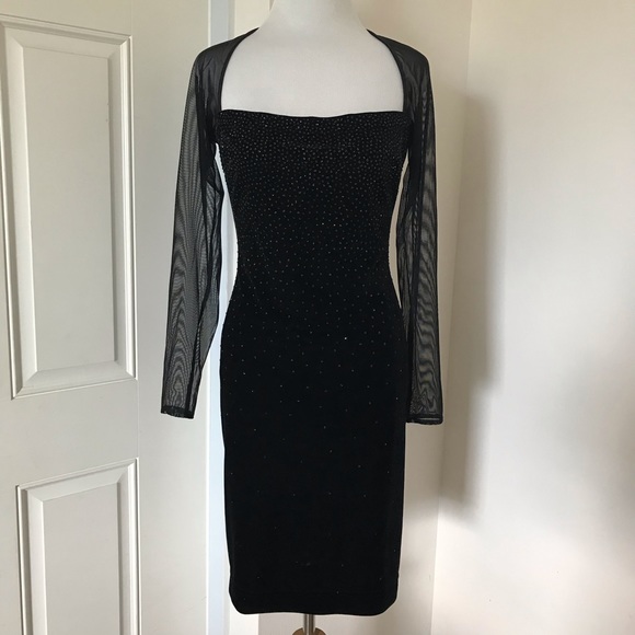 Tadashi Shoji Dresses & Skirts - Tidashi Shoji Velvet Little Black Dress